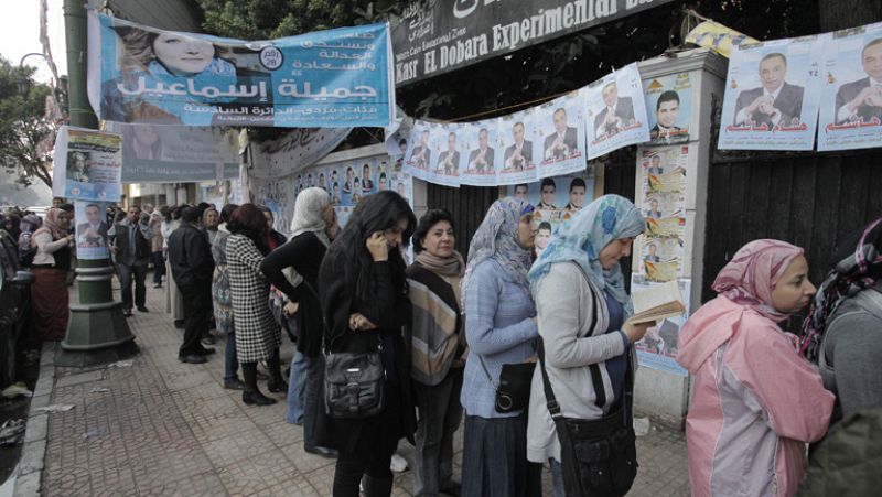 Alta participación en las elecciones en Egipto