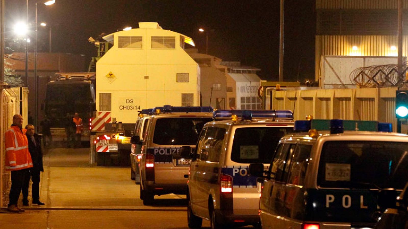 El tren con residuos nucleares llega al depósito de Gorleben, en Alemania