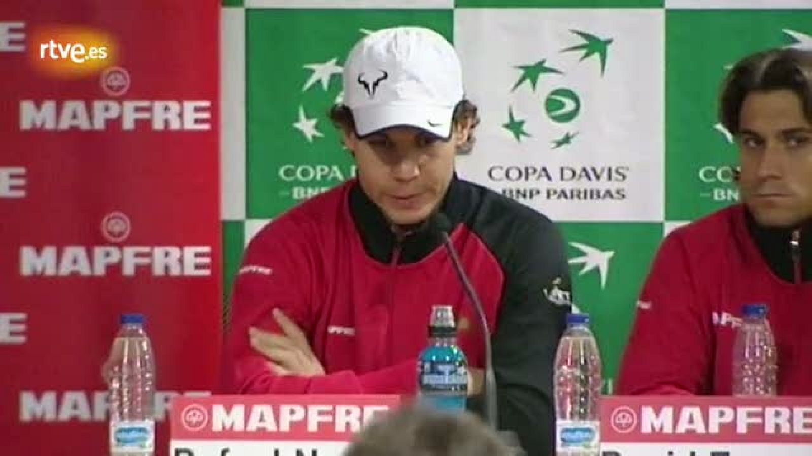 Los componentes del equipo español de Copa Davis comparecen por primera vez de forma conjunta en Sevilla, a tres días de la final de la Copa Davis