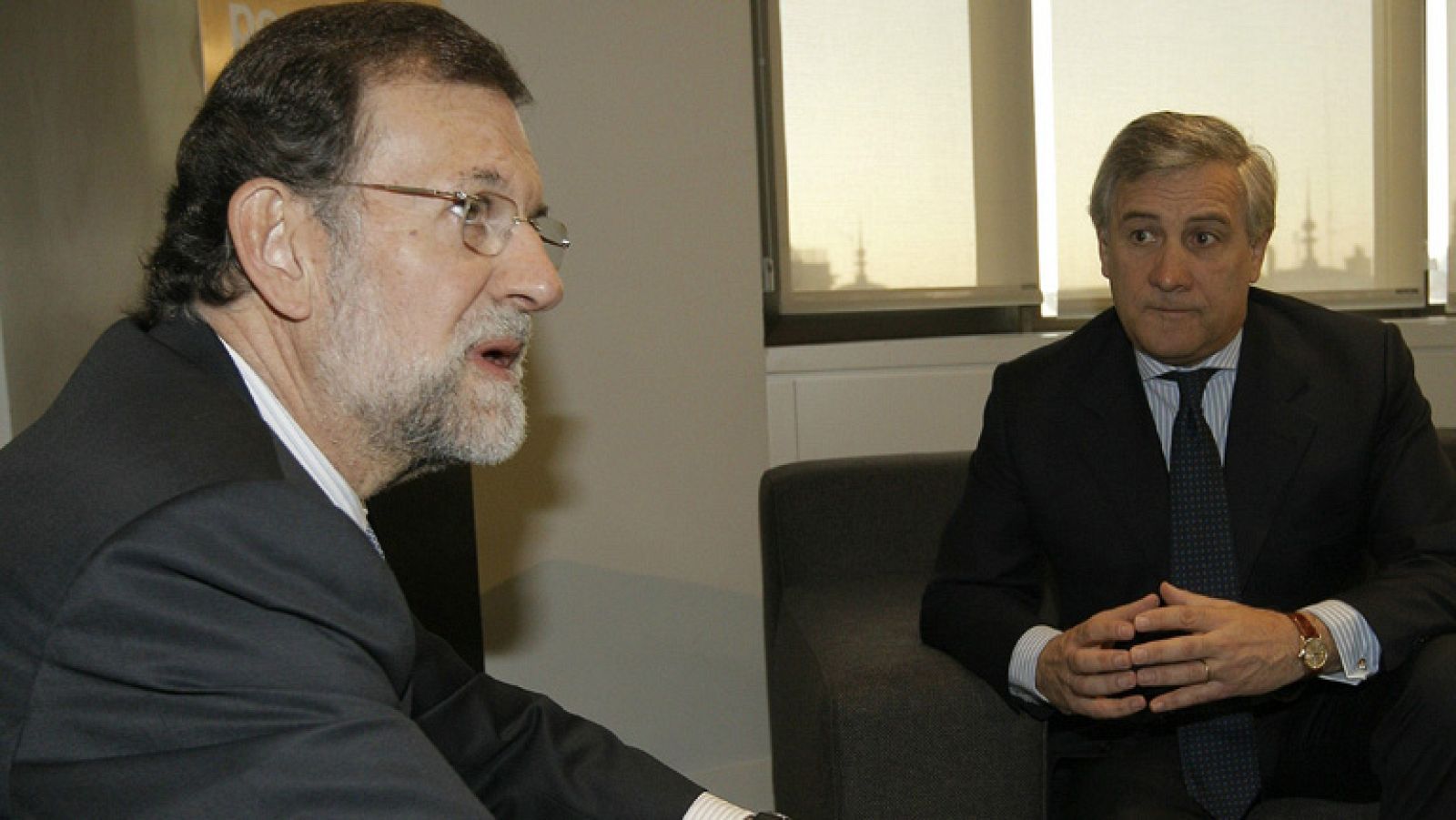 Mariano Rajoy se ha reunido con el vicepresidente de la comisión europea Antonio Tajani