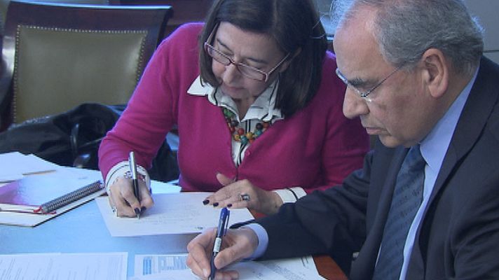 Telediario 1 - Trámites para ocupar el escaño