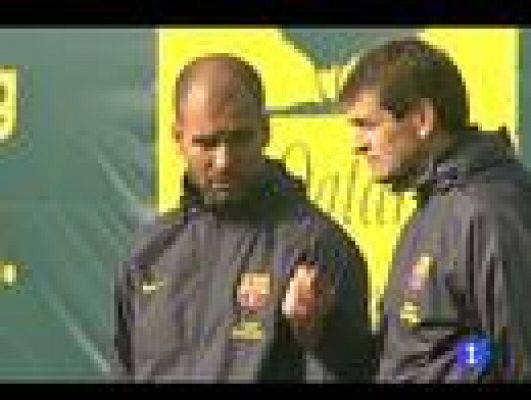 Telediario 1 - El Barça recupera efectivos para el Rayo