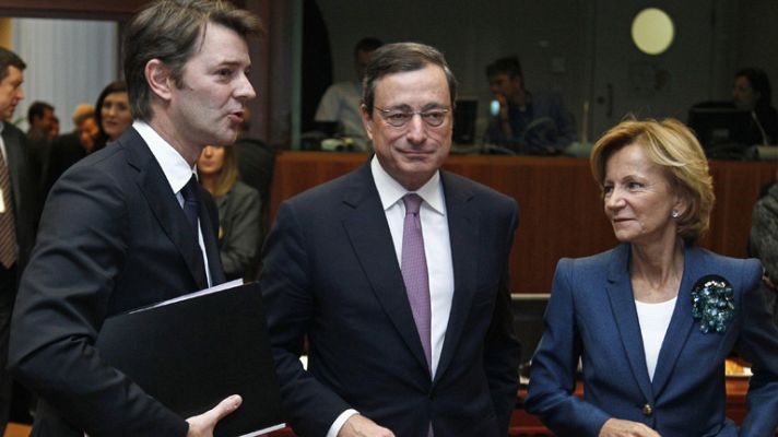 Telediario 1 - El Eurogrupo acude al FMI