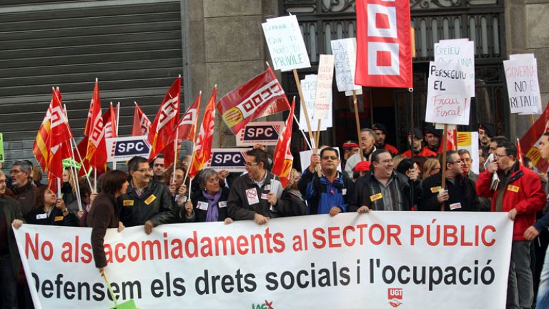 La Generalitat de Cataluña anuncia recortes en el sector público