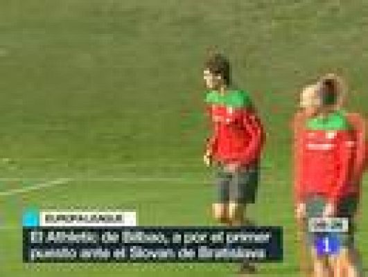 Telediario 1 - El Athletic y el Schalke, a escena