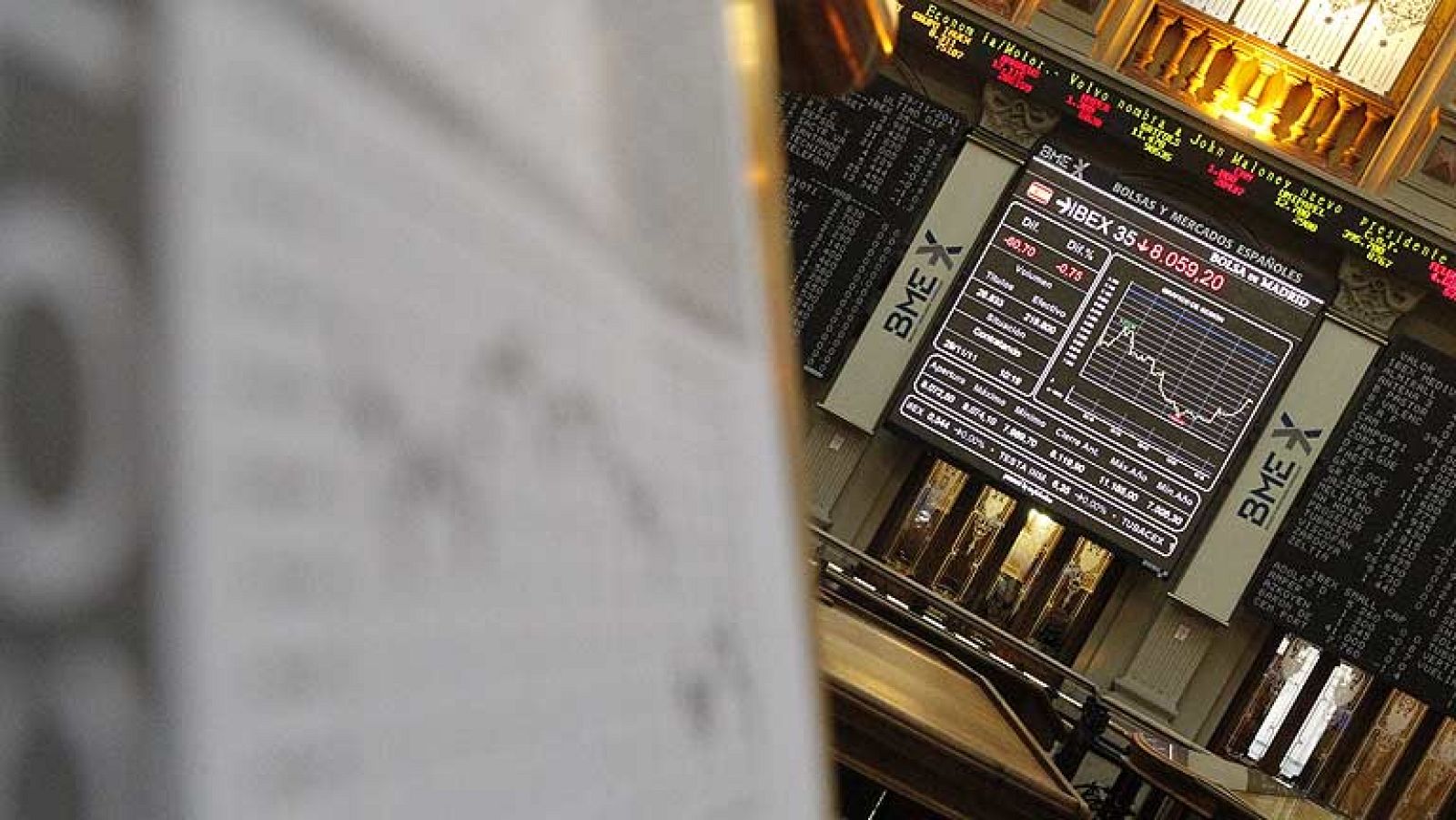 La bolsa española baja el 0,34% por la recogida de beneficios