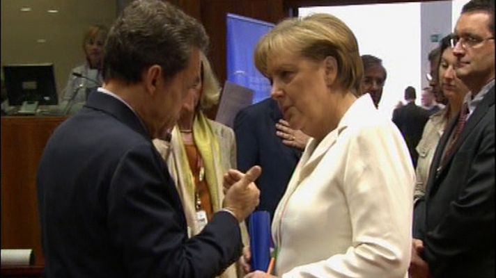 Telediario 1 - Sarkozy y Merkel por la reforma