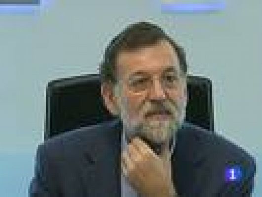 Telediario 1 - Rajoy verá a Merkel y Sarkozy