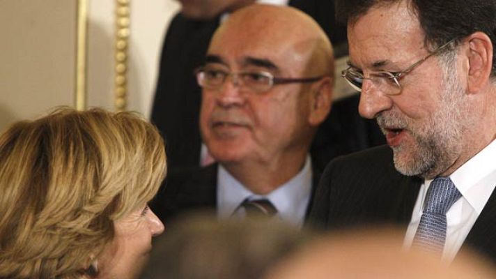 Telediario 1 - Rajoy, entrevistas en Marsella