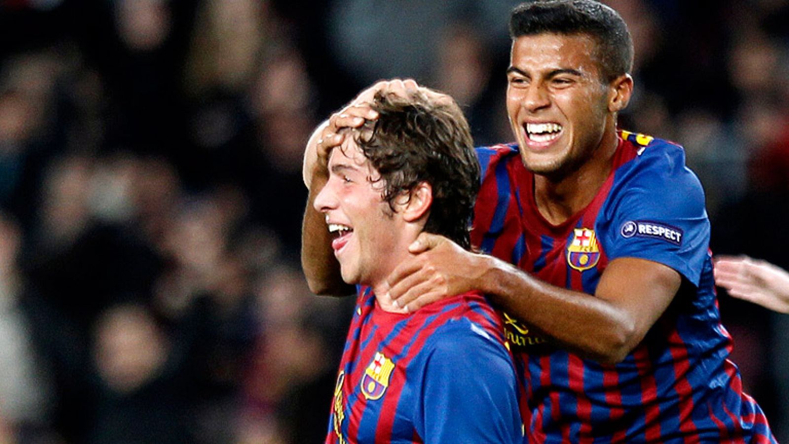 Los canteranos del Barcelona se divirtieron en el partido de Champions ante el Bate Borisov, al que derrotaron por un claro 4-0, con goles de Sergi Roberto, Montoya y dos de Pedro.