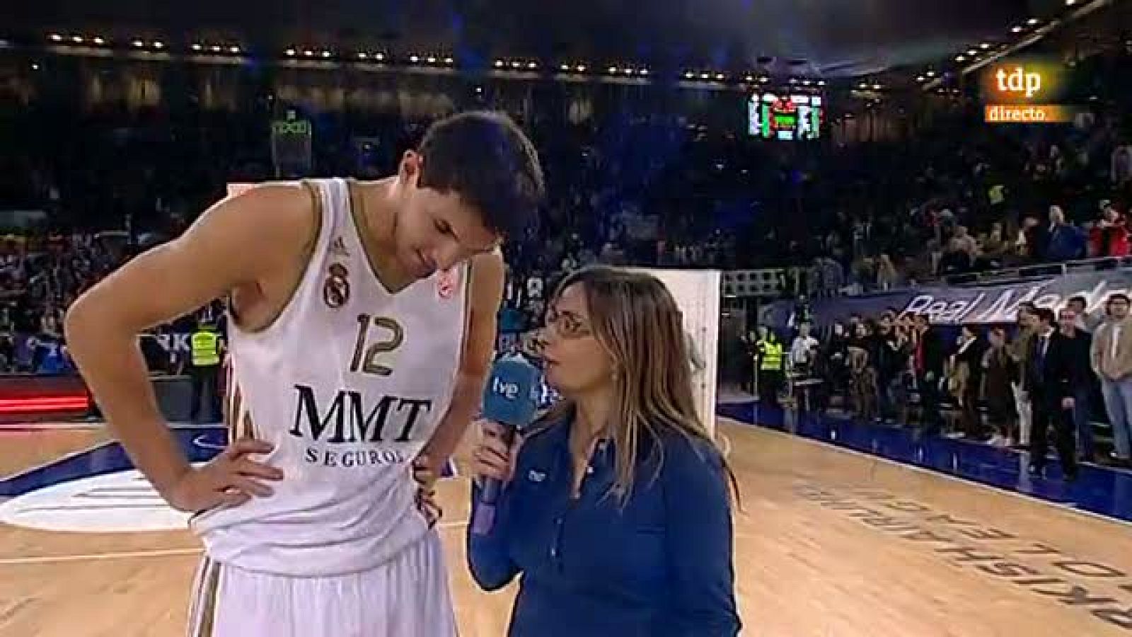 El hombre del partido, Nikola Mirotic, atendió a TVE nada más concluir el partido.