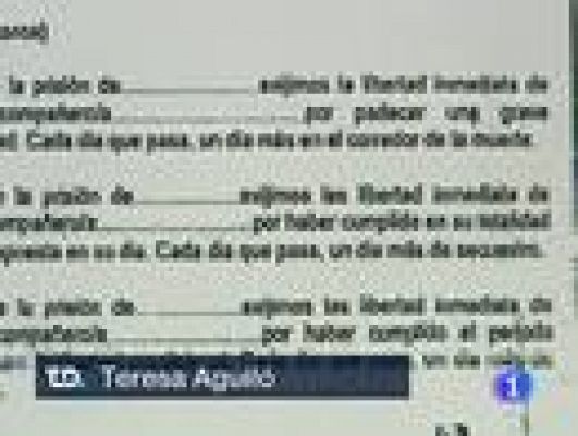 Telediario 1 - Presión de los presos etarras