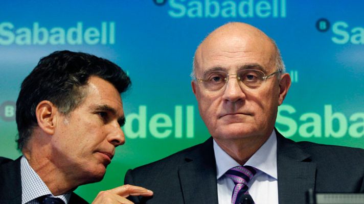 Telediario 1 - El Banco de Sabadell y la CAM