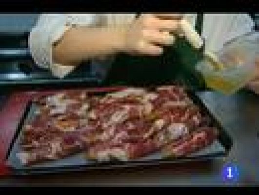 Telediario 1 - Menos gasto en cenas de Navidad