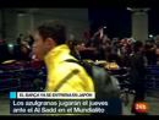 Telediario 1 - Primer entrenamiento del Barça en Japón