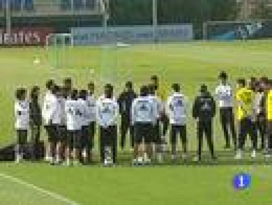 Telediario 1 - Mou: "¿Mi mensaje? Somos líderes"