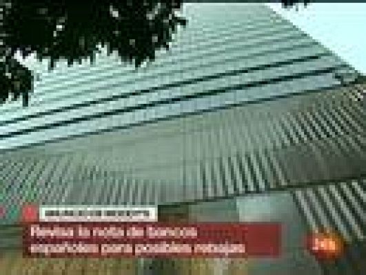 Moody's revisa amenaza con rebajar las calificaciones de ocho bancos españoles