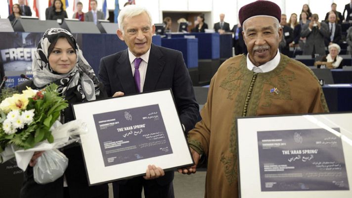 Informativo 24h - Los ganadores del Premio Sajarov lo dedican a los "mártires" de la primavera árabe