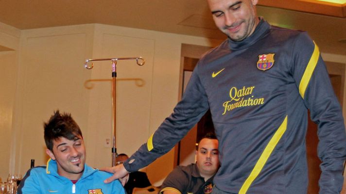 Telediario 1 - El vestuario del Barça,conmocionado