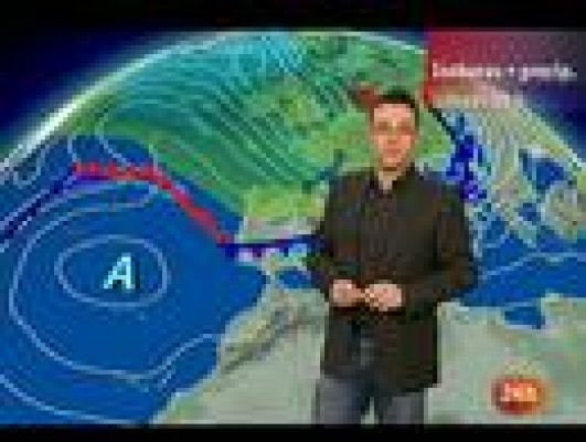 El tiempo - Lluvia en el Cantábrico y Pirineos