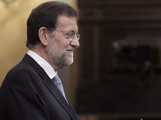 Telediario 1 - Discurso de investidura de Rajoy