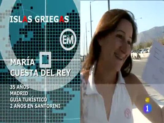 Españoles en el mundo - Islas griegas - Maria