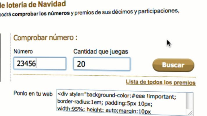 Lotería de Navidad - La lotería en rtve.es