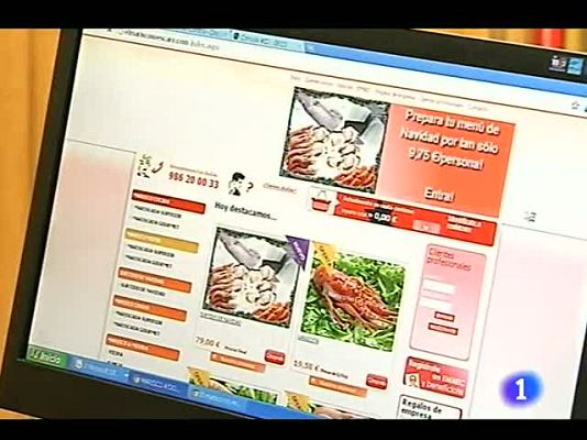 Telediario 1 - Comprar marisco por internet