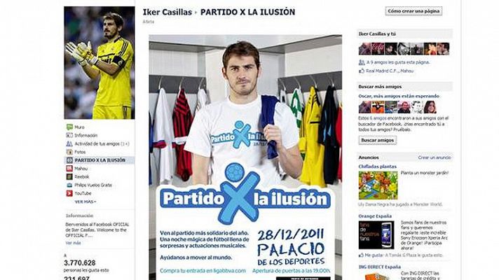 Casillas presnta el 'Partido por la ilusión'