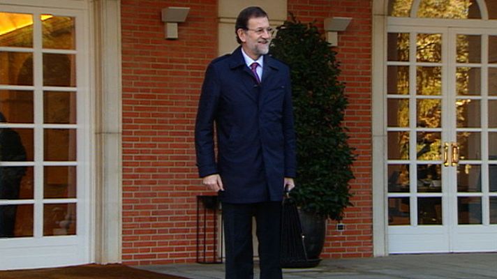 Rajoy llega a su primer Consejo de MInistros en la Moncloa