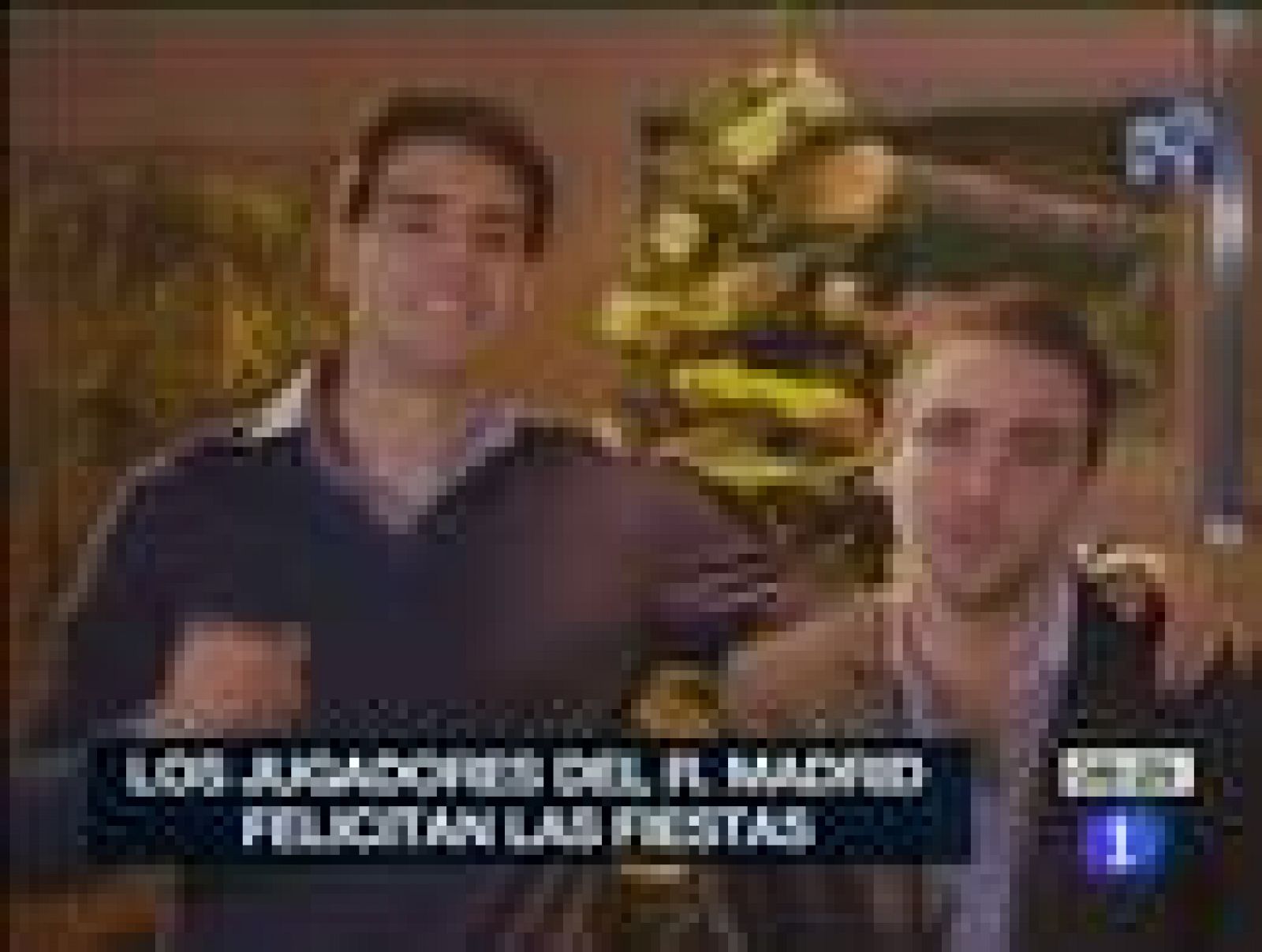 Telediario 1: El Real Madrid felicita la Navidad | RTVE Play