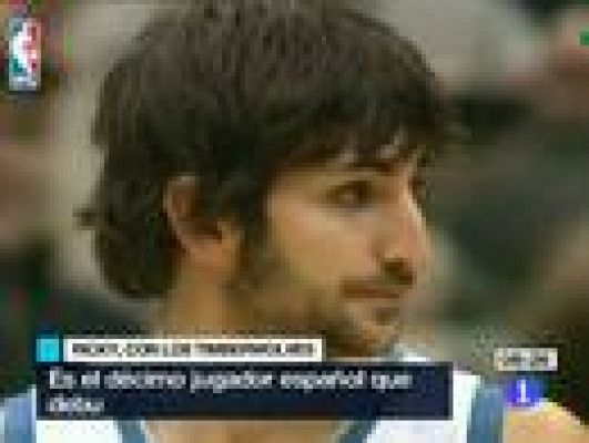 Telediario 1 - Ricky Rubio debuta en la NBA con derrota