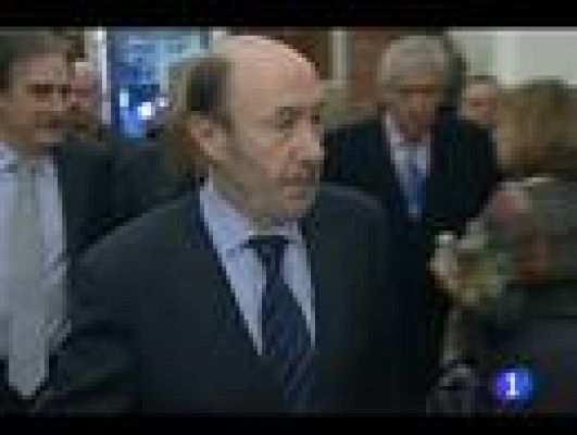 Telediario 1 - Preparación de Rubalcaba