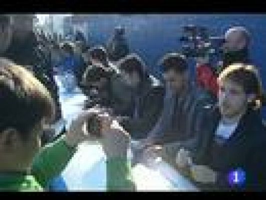 Telediario 1 - Visita 'perica' al hospital