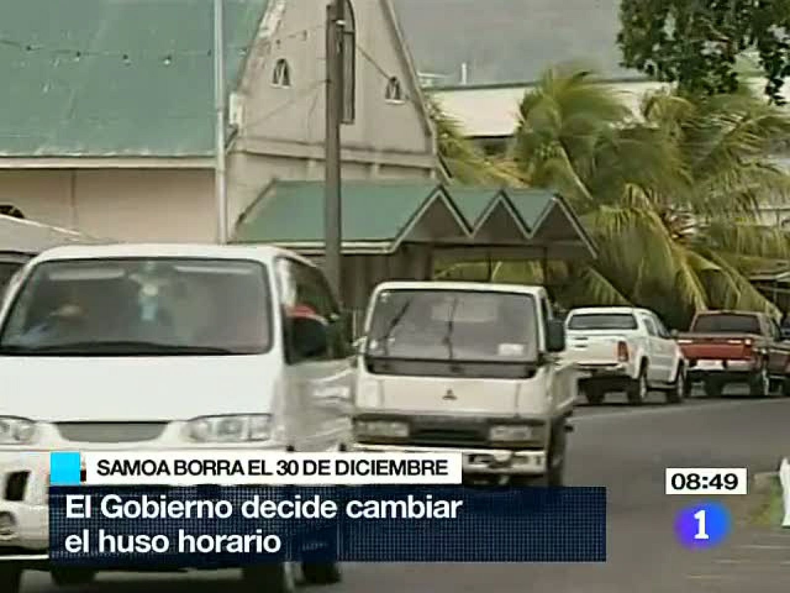 Telediario 1: Samoa elimina el día 30 de diciembre para alinearse con la zona horaria de Australia | RTVE Play