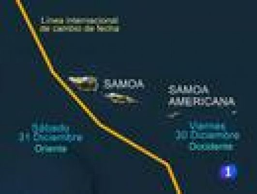 Telediario 1 - Samoa se queda sin 30 de Diciembre