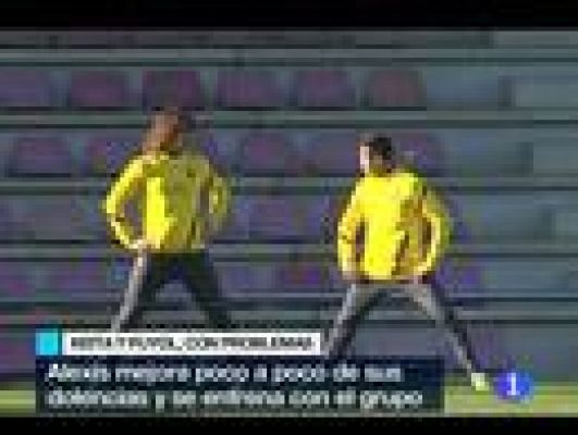 Telediario 1 - El Barça, sin Keita ni Puyol