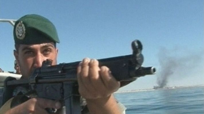 Telediario 1 - Lanzamiento de misiles en Irán