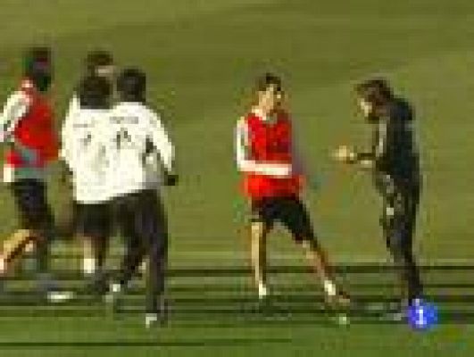 Telediario 1 - Di María se lesiona en la última sesión del año