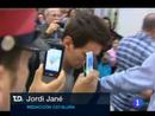 Telediario 1 - Messi regresa a Barcelona, Iniesta se entrena y Pinto renueva