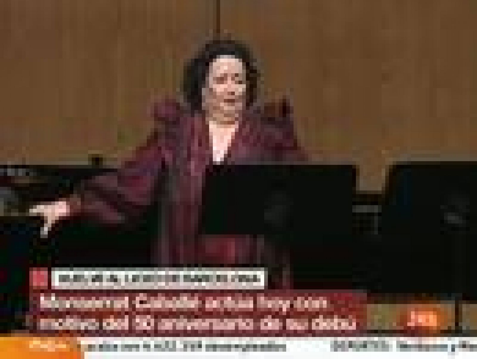 Montserrat Caballé conmemora el 50 aniversario de su debut en el Liceu de Barcelona - Informativo 24h | Ver