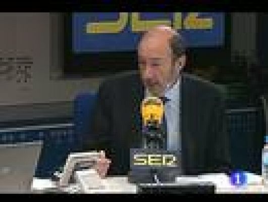 Telediario 1 - Rubalcaba opina sobre el paro
