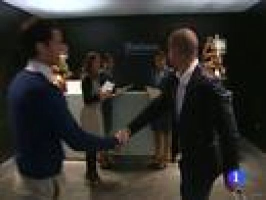 Telediario 1 - Juanjo Cobo y Alejandro Valverde, estrellas del Movistar