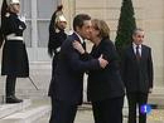 Telediario 1 - Sarkozy y Merkel se reunirán