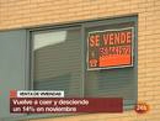 Informativo 24h - La venta de viviendas cae un 14,4% en noviembre