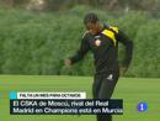 Telediario 1 - El CSKA se entrena en Murcia