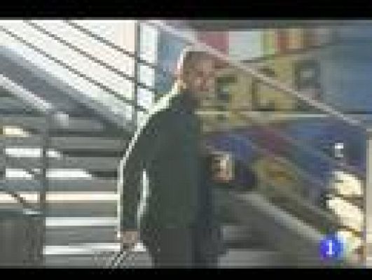 Telediario 1 - La niebla altera la llegada del Barça a Pamplona