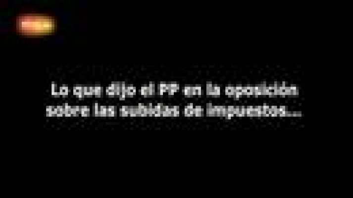  - PSOE denuncia subida de impuestos