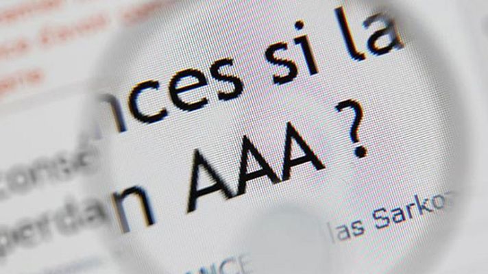 Telediario 1 - S&P quita la triple A a Francia