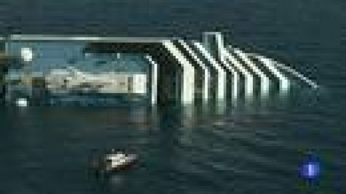 Telediario 1 - Naufragio en Italia